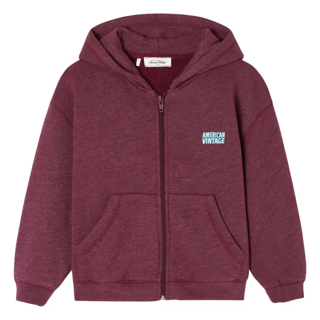 Felpa con zip Doven | Bordeaux