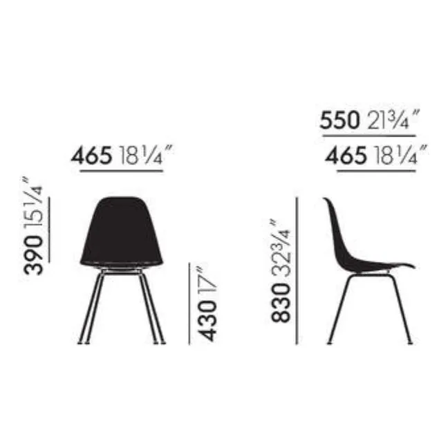 DSR Sedia in plastica - Base cromata - Charles &amp; Ray Eames | Giallo limone