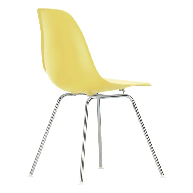 DSR Sedia in plastica - Base cromata - Charles &amp; Ray Eames | Giallo limone