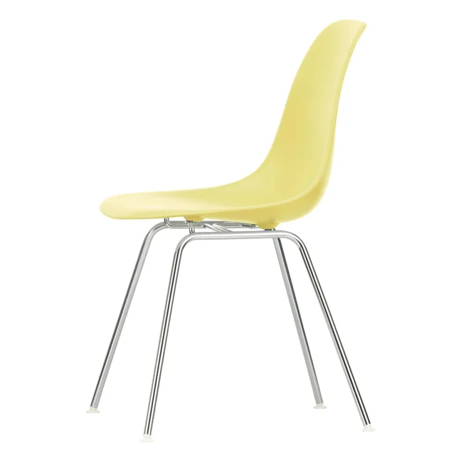 DSR Sedia in plastica - Base cromata - Charles &amp; Ray Eames | Giallo limone