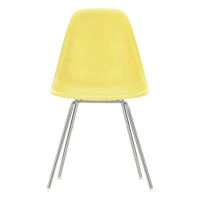 DSR Sedia in plastica - Base cromata - Charles &amp; Ray Eames | Giallo limone