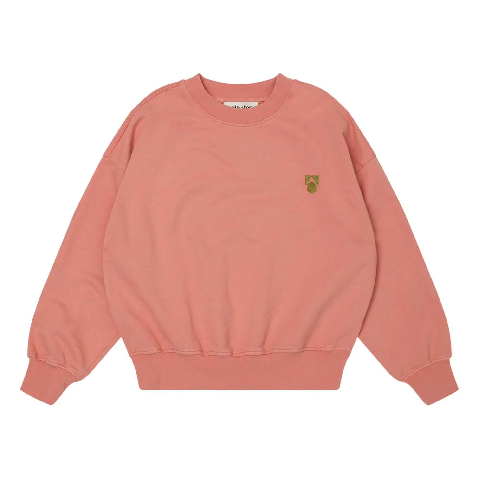 Main Story Pink Organic Cotton Logo Sweatshirt