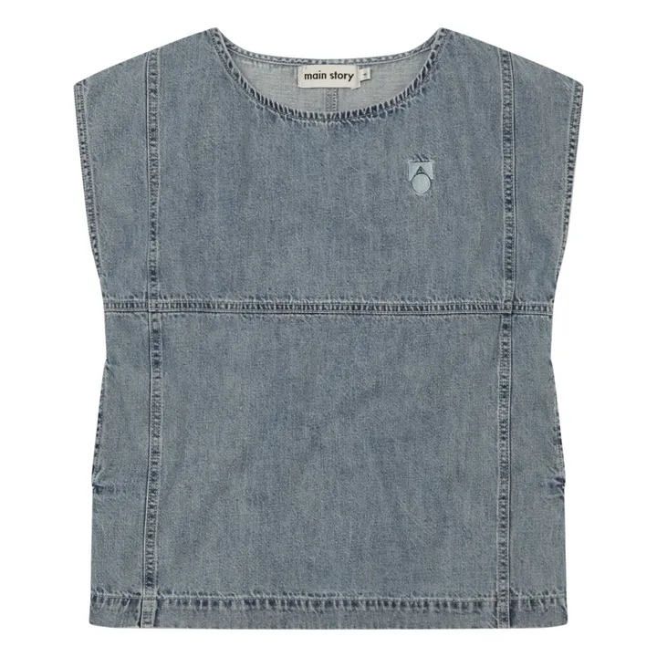 Vestido con logotipo | Vaquero- Imagen del producto n°0