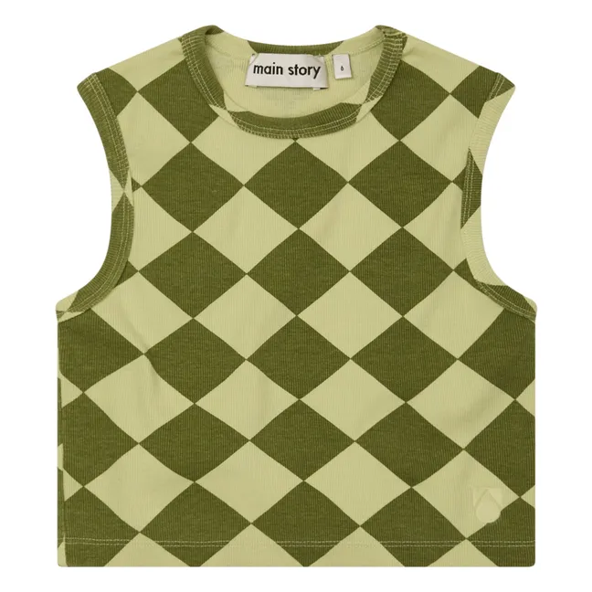 Top Losanges Coton Bio | Khaki
