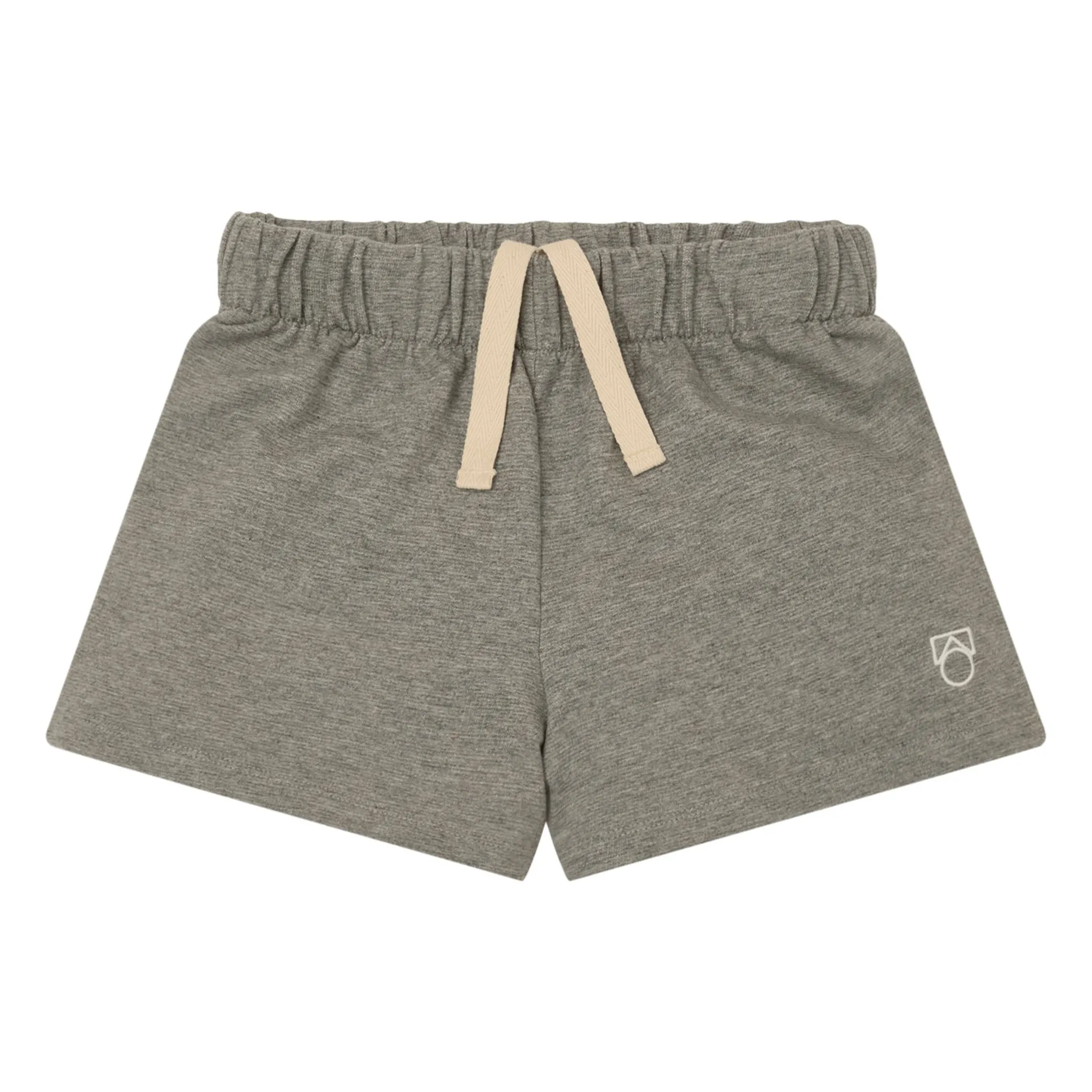 Main Story Grey Organic Cotton Logo Shorts