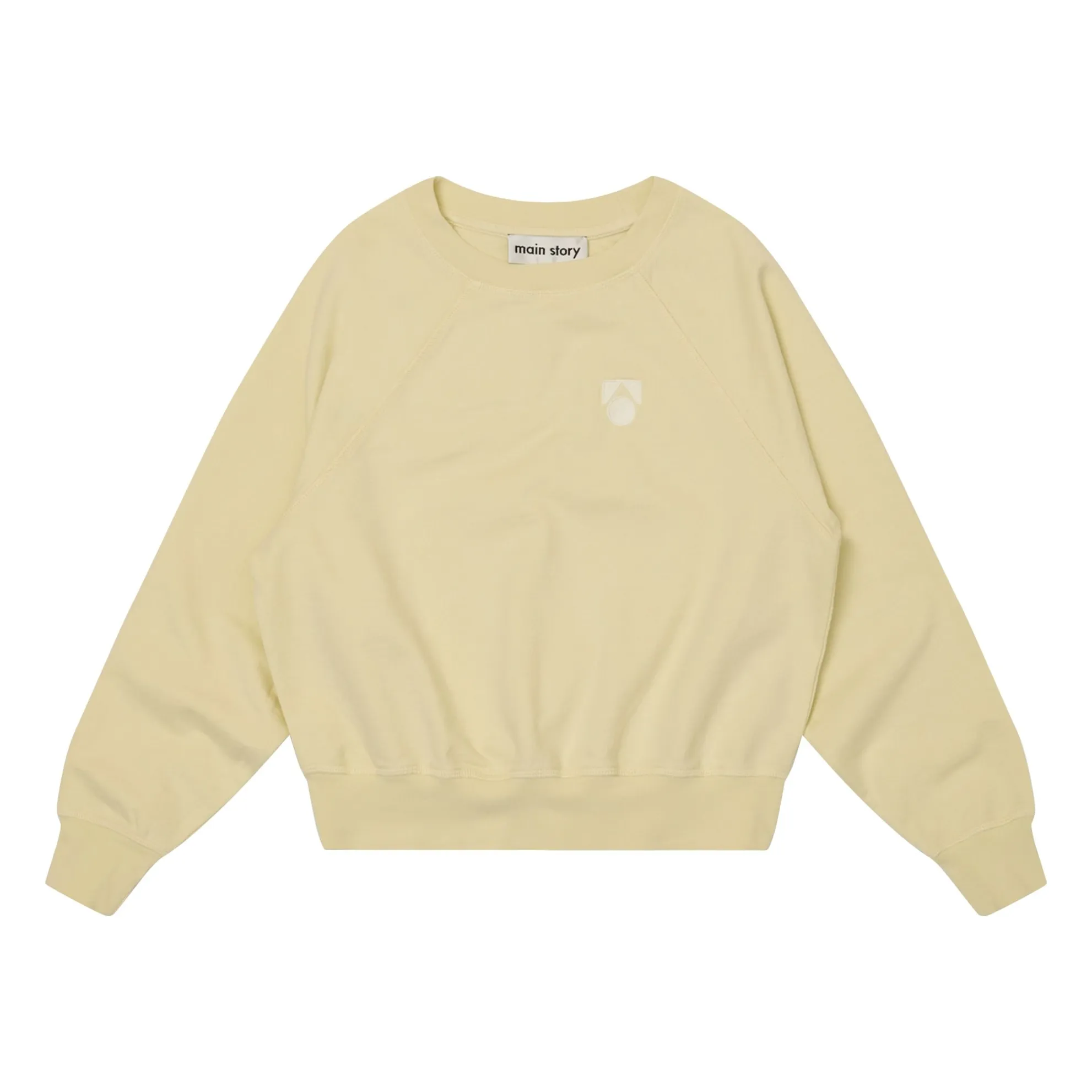 Main Story Cream Organic Cotton Raglan Sweatshirt