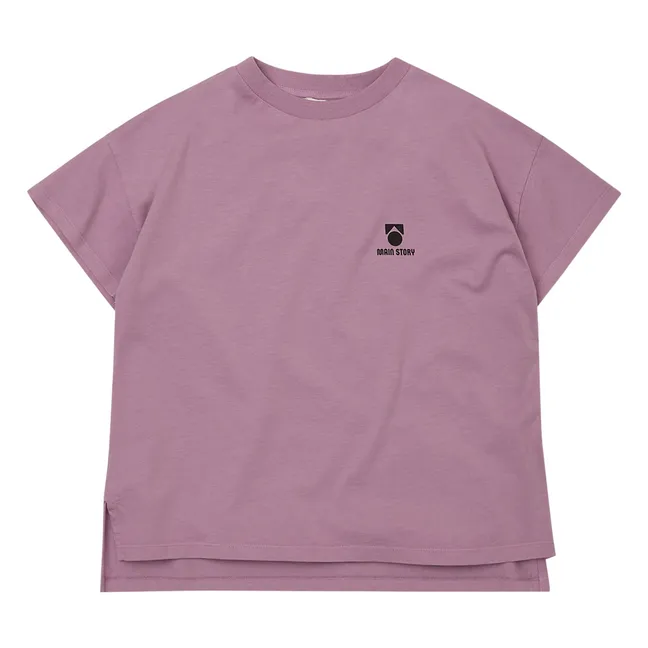 Camiseta con logotipo de algodón ecológico | Violeta