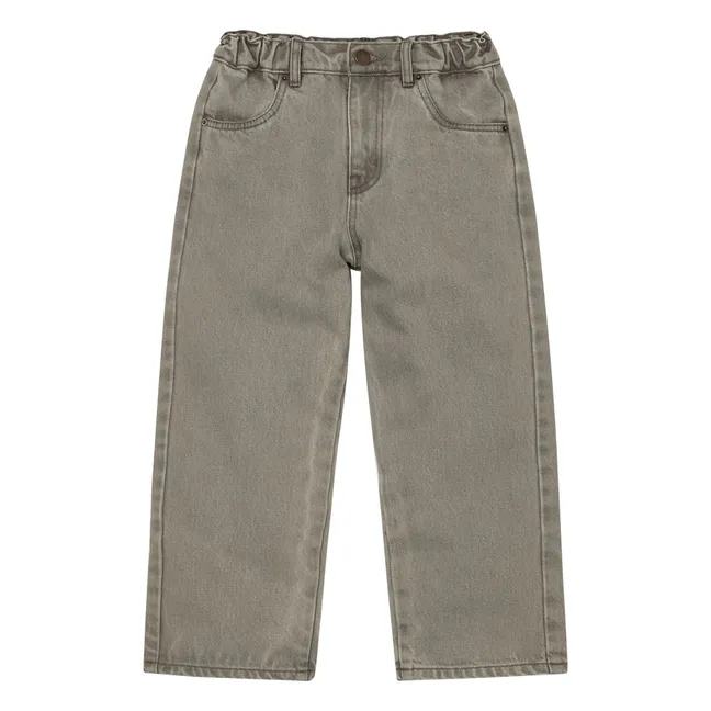 Loose Jeans aus Bio-Baumwolle | Grau