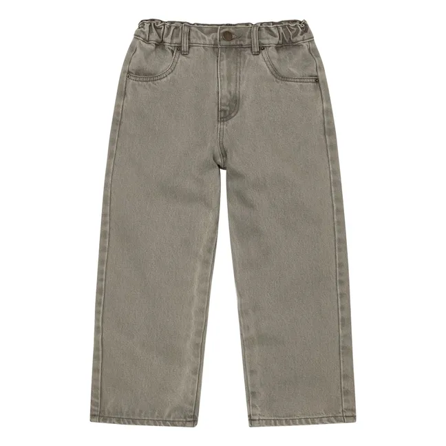 Vaqueros holgados de algodón ecológico | Gris