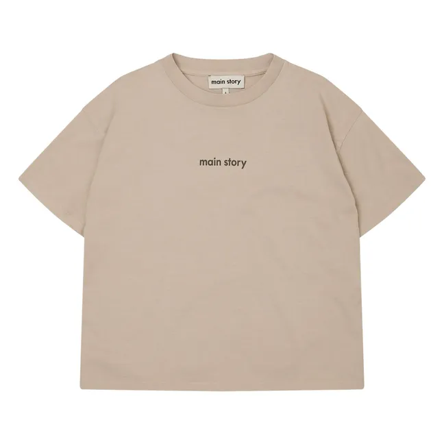 T-shirt Coton Bio | Taupe