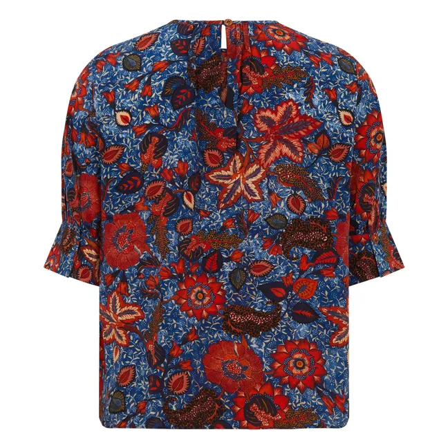 Mirelle Blusa de seda | Azul