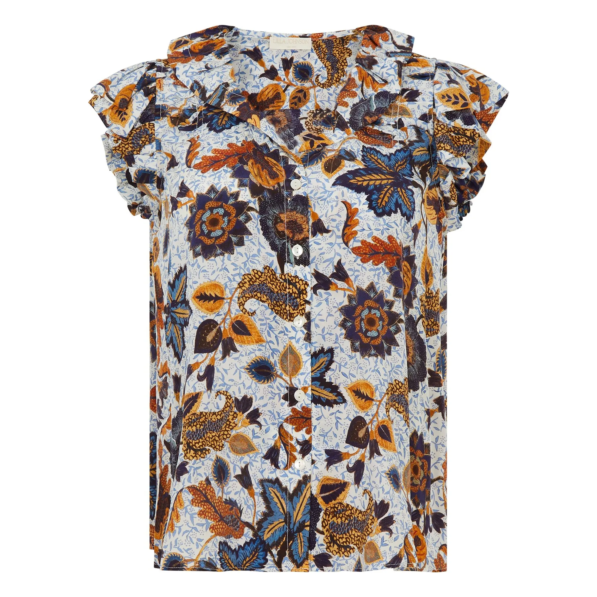 Ulla Johnson Ecru Ivette Silk Blouse