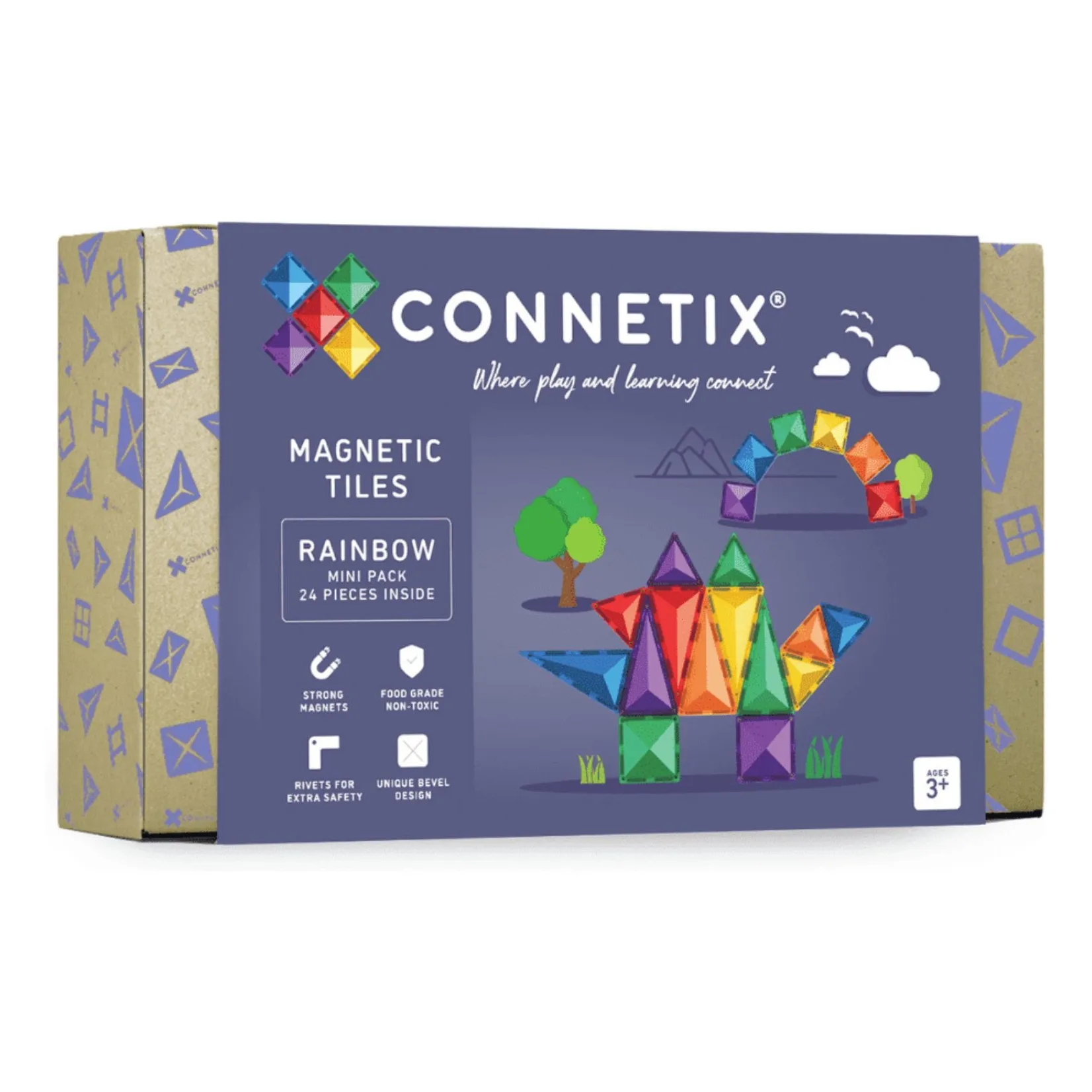 Connetix Rainbow Mini Pack - 24 Pieces