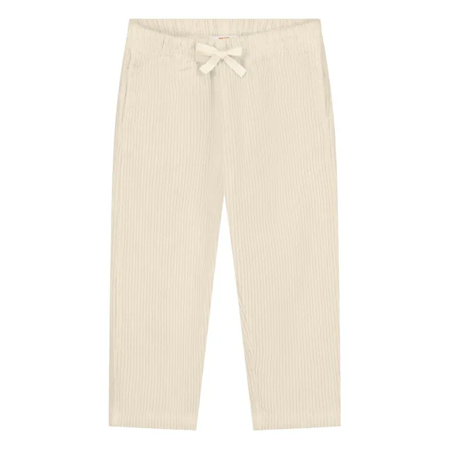 Pantalon Beau Velours Côtelé Bio | Ivoire