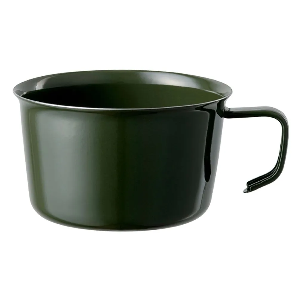 Kinto Forest Green Foris Enamel Mug