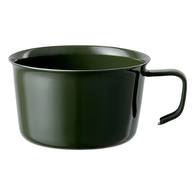 Tazza smaltata Foris | Verde foresta