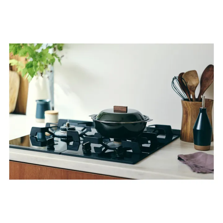 Kakomi enamel casserole | Carbon- Product image n°1