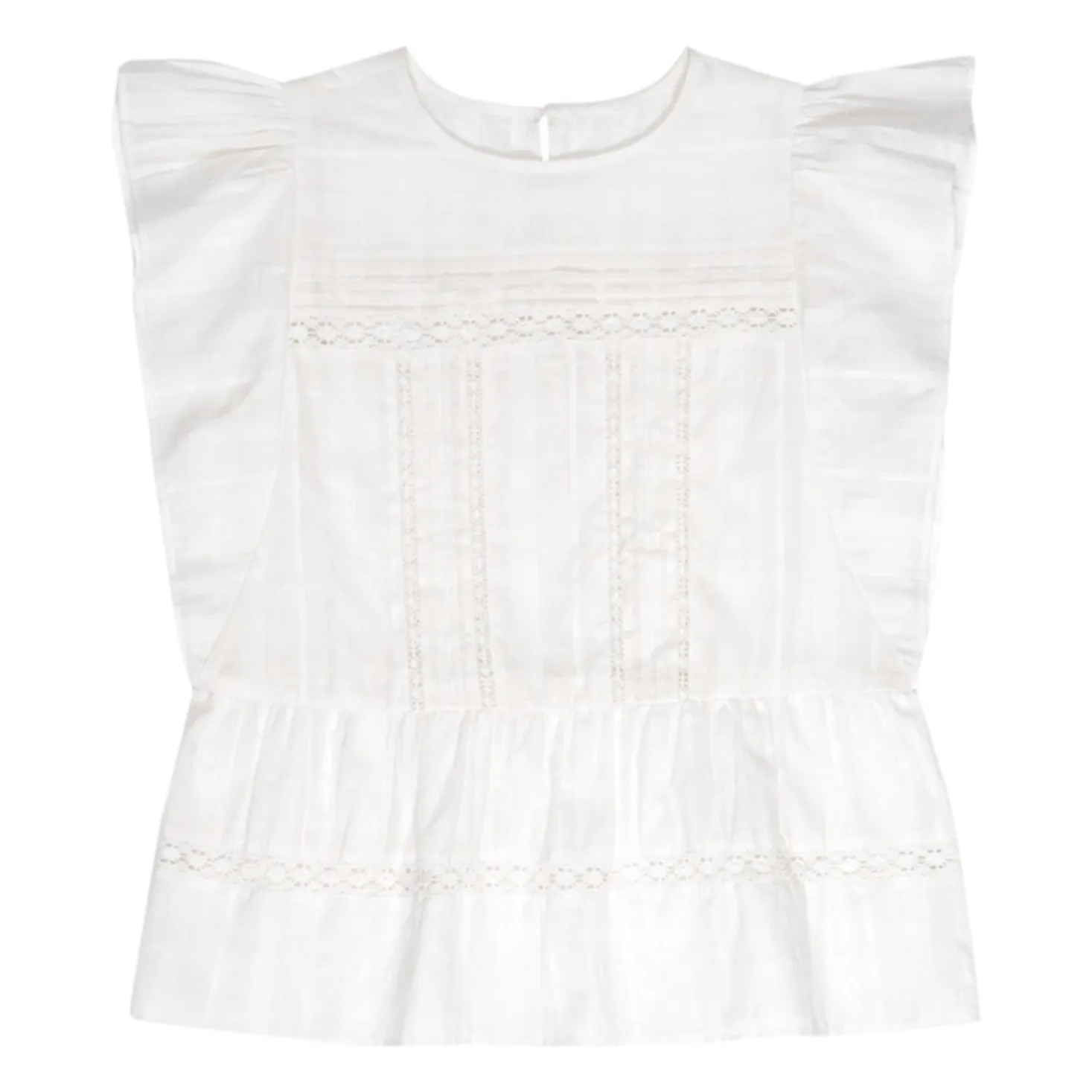 The New Society Women's White Corfu Blouse - Collection