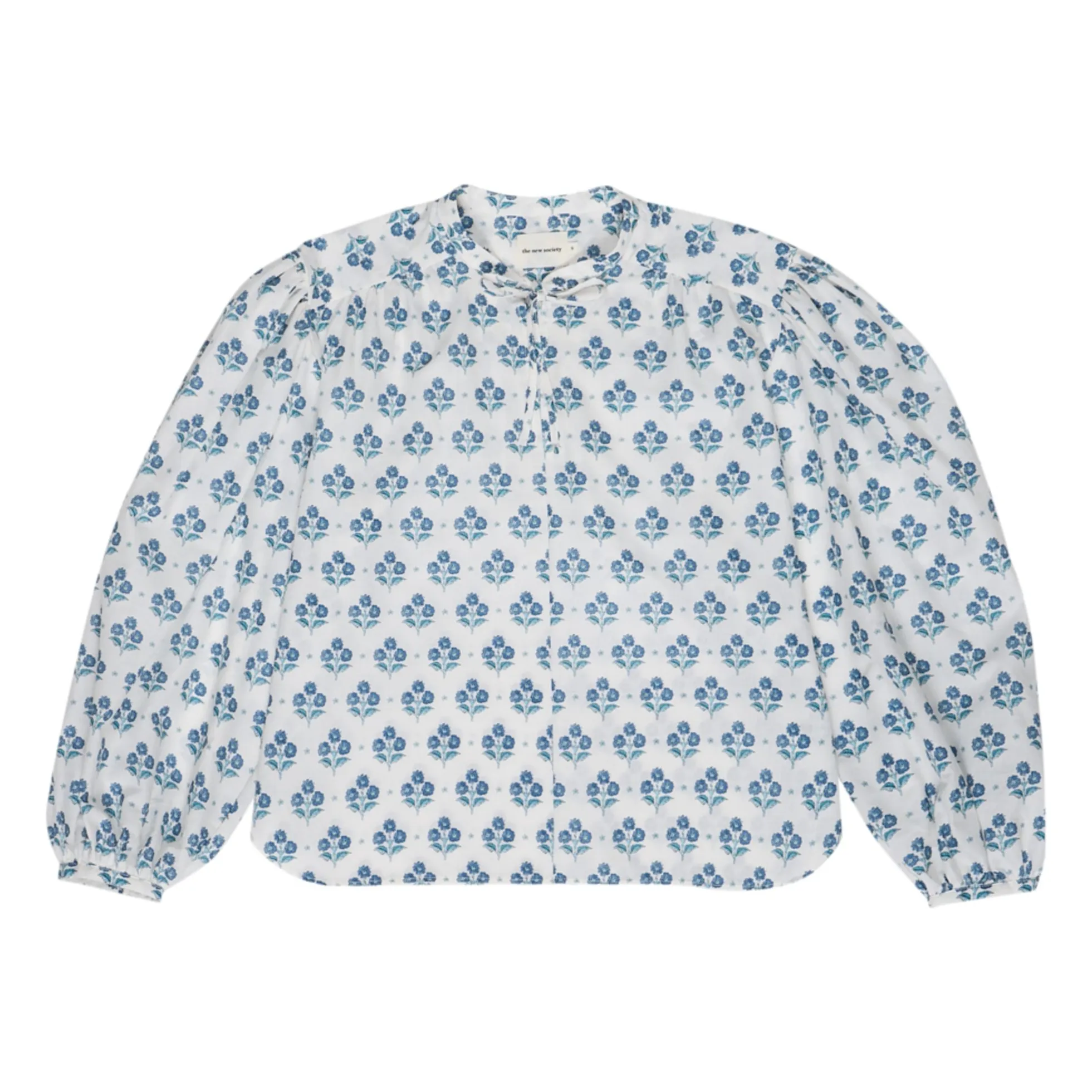 The New Society Women's Blue Eleni Hyacinth Blouse - Collection