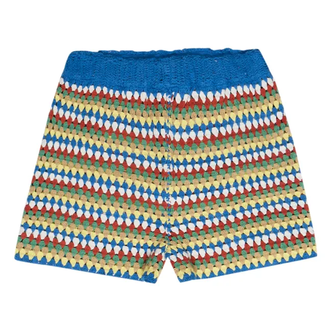 Pantalones cortos de ganchillo Serifos - Colección Mujer | Azul