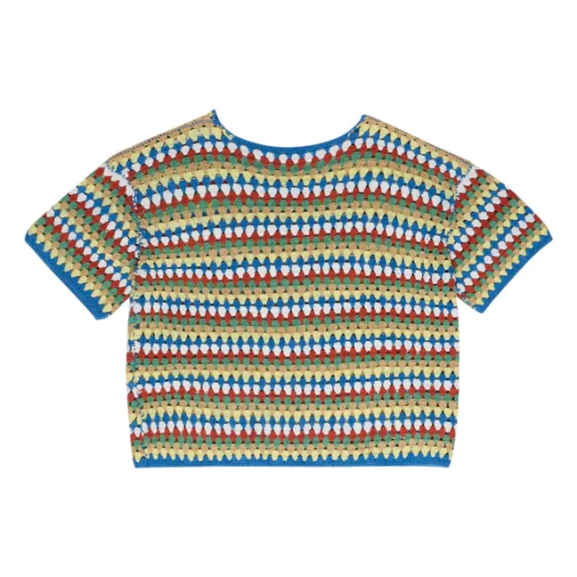 Jersey de ganchillo Serifos - Colección Mujer | Azul
