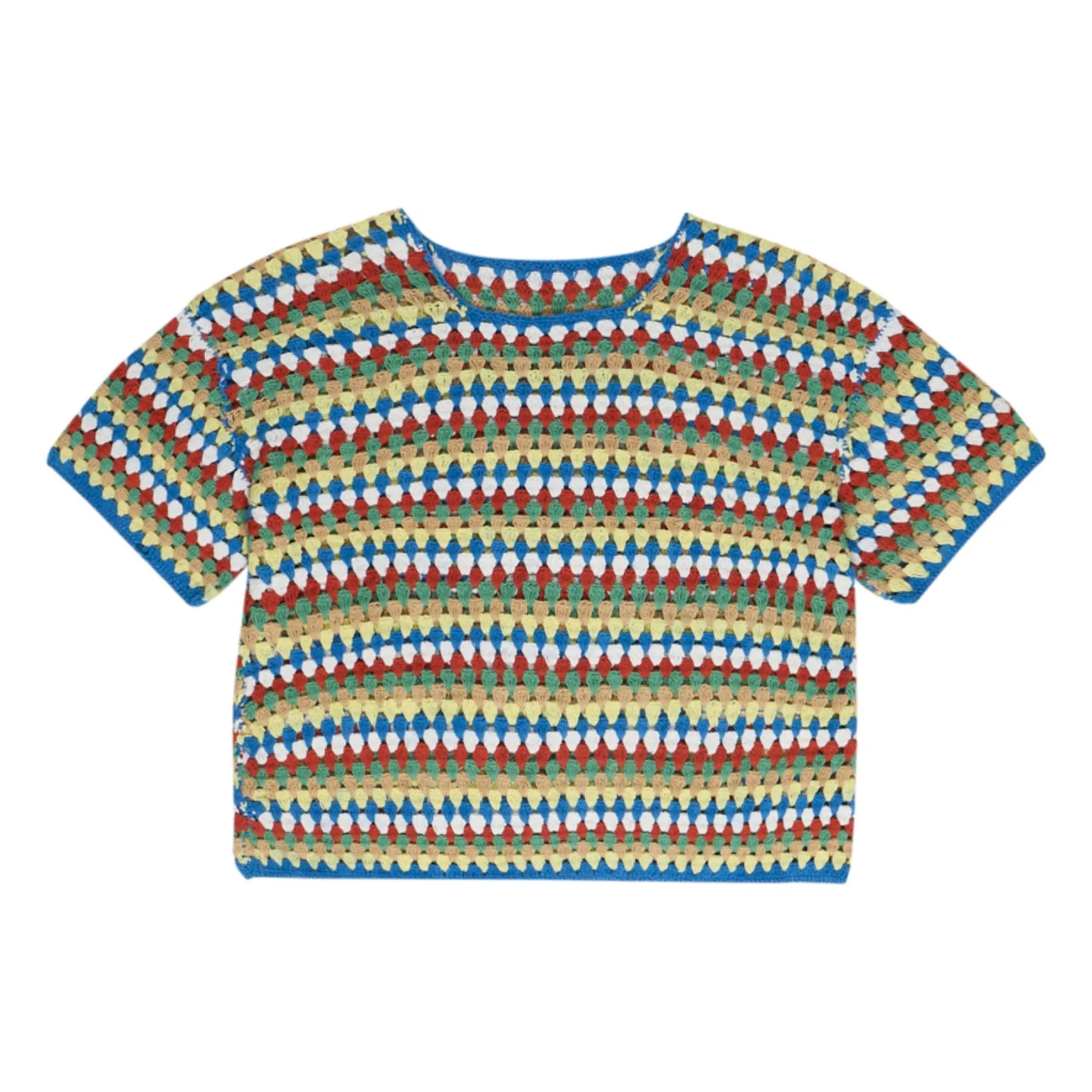 The New Society Women's Blue Serifos Crochet Sweater - Collection