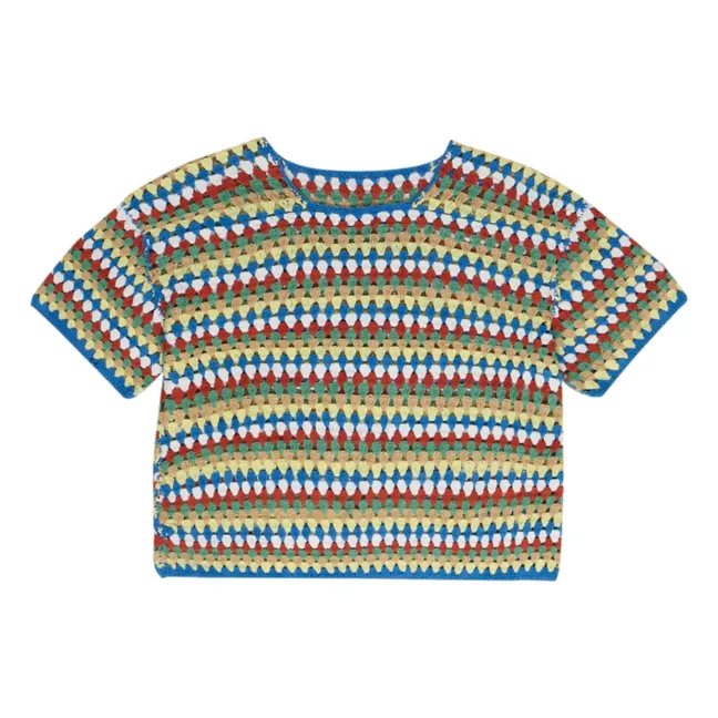 Jersey de ganchillo Serifos - Colección Mujer | Azul