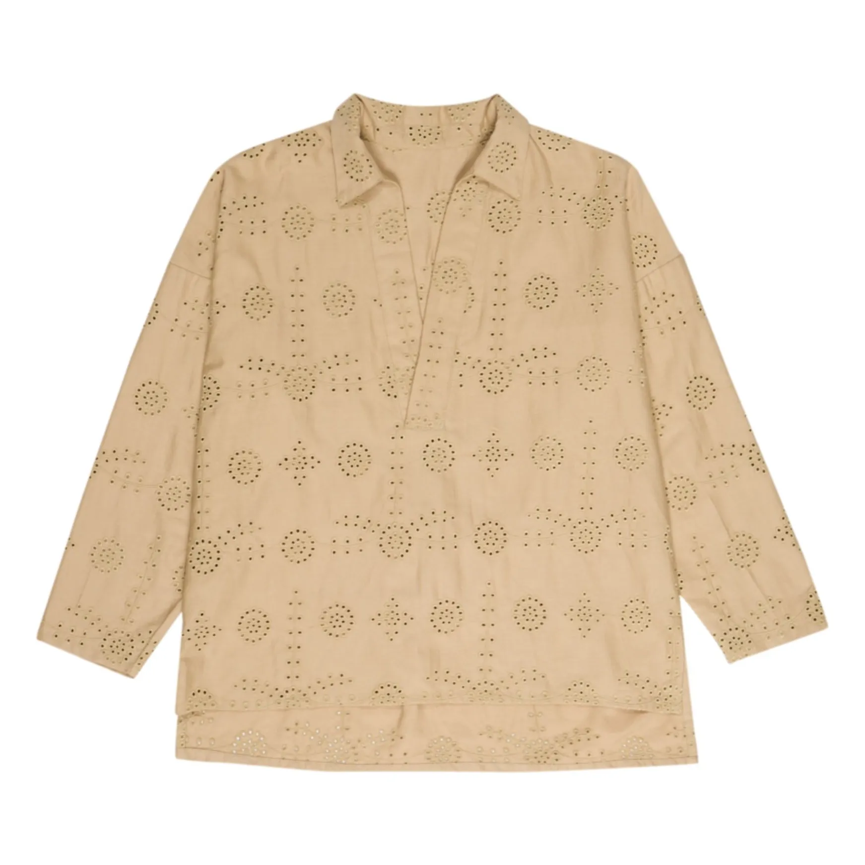 The New Society Women's Beige Samos Blouse - Collection