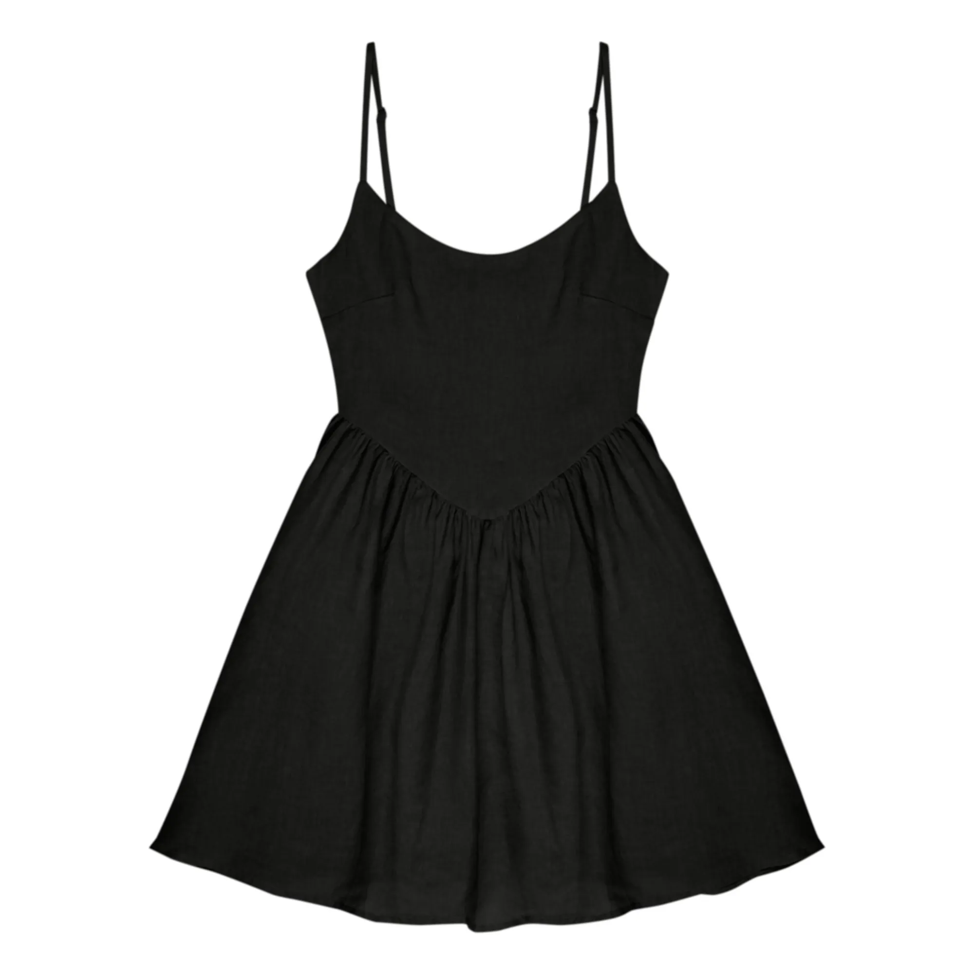 The New Society Women's Black Hera Linen Dress - Collection