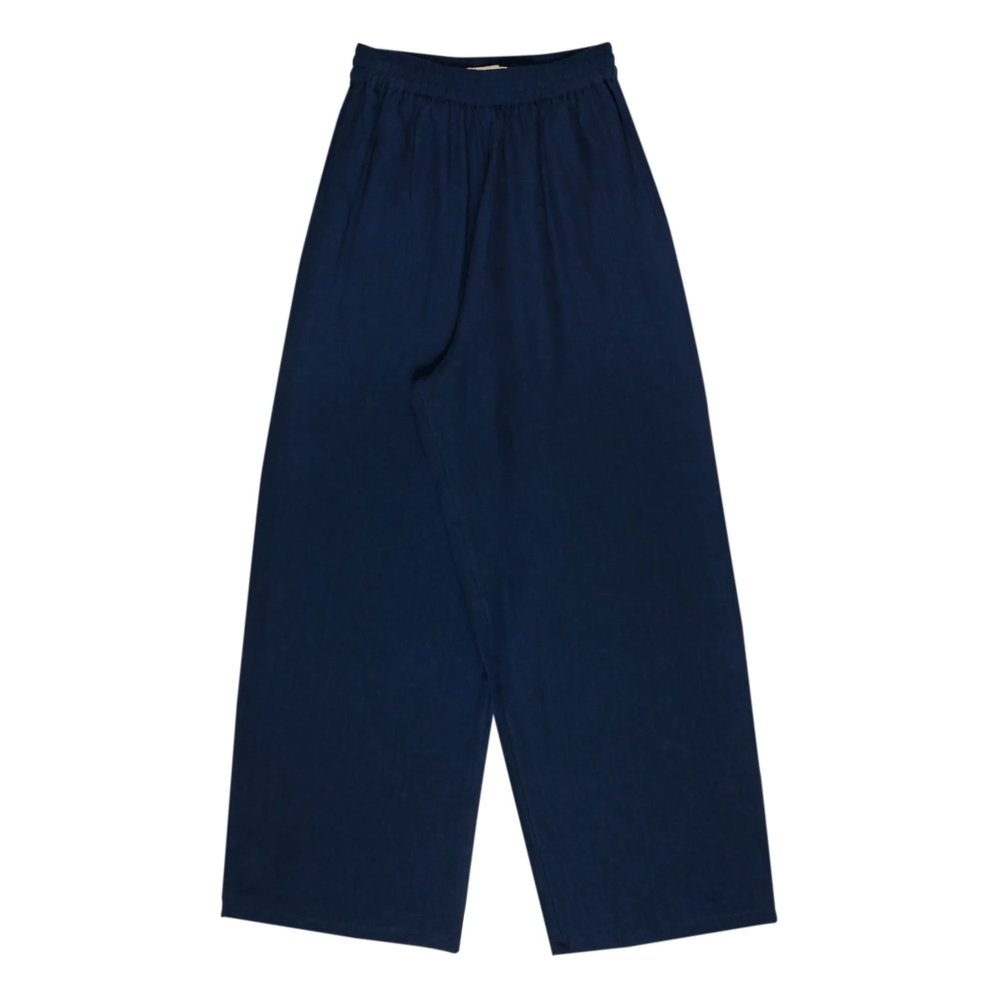 The New Society Women's Navy Blue Hera Linen Pants - Collection