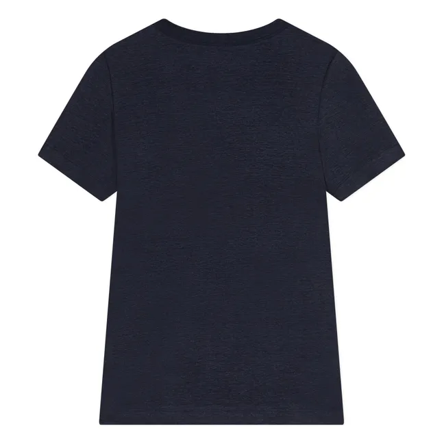 T-Shirt Jersey Leinen | Navy