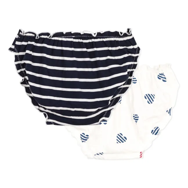 Lot 2 Culottes Froufrou Coton Bio | Ecru