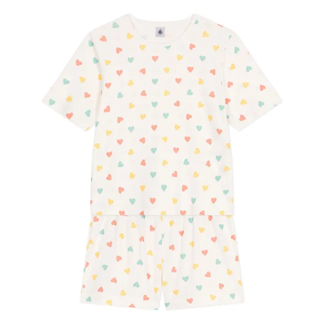Pyjashort Becile Organic Cotton | Ecru