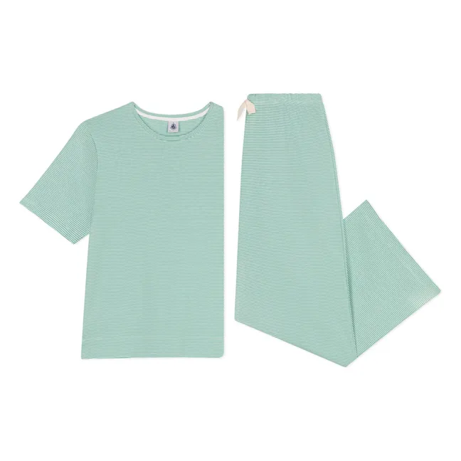 Pijama de algodón orgánico Brity | Verde