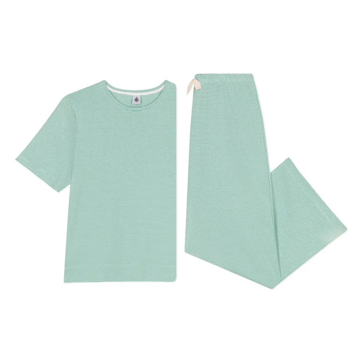 Pyjama Brity Coton Bio | Vert- Image produit n°2
