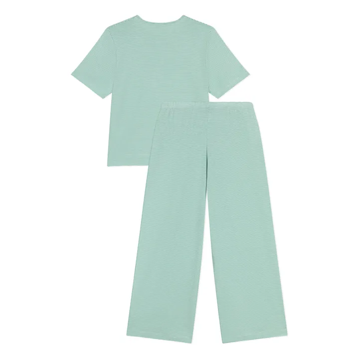 Pyjama Brity Coton Bio | Vert- Image produit n°1