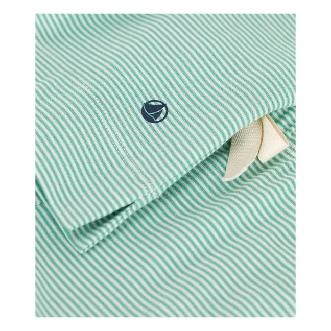 Pijama de algodón orgánico Brity | Verde