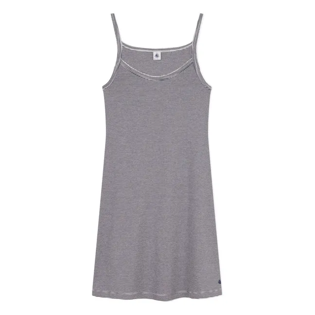 Camisón Muturi de algodón orgánico | Azul Marino