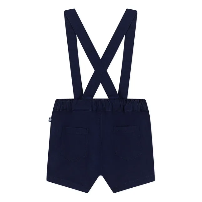 Pantaloncini con spalline in cotone organico Mufasa | Blu marino