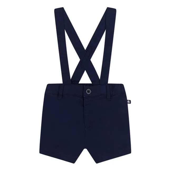 Pantaloncini con spalline in cotone organico Mufasa | Blu marino