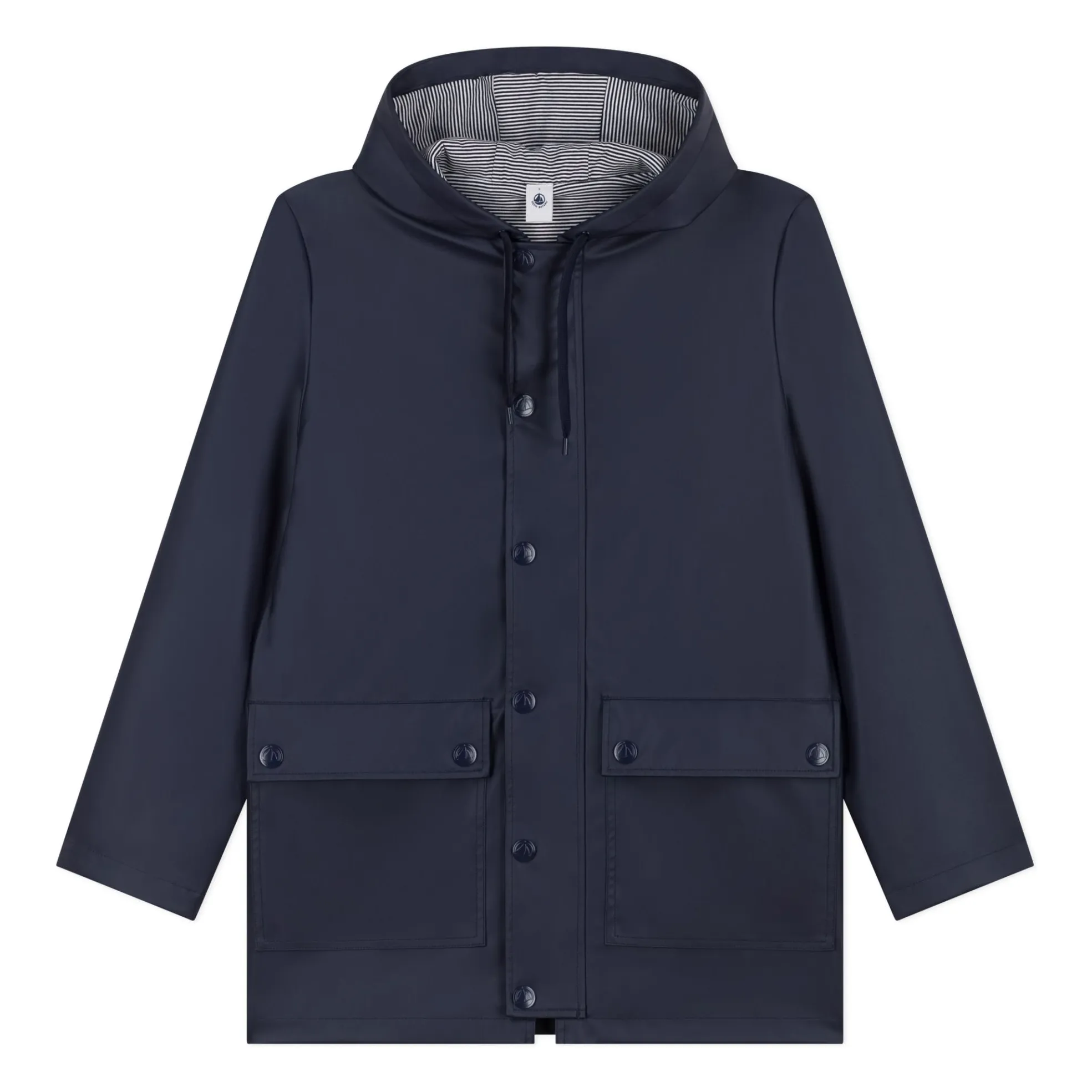 Petit Bateau Women's Navy Blue Laiga Waxed Coat