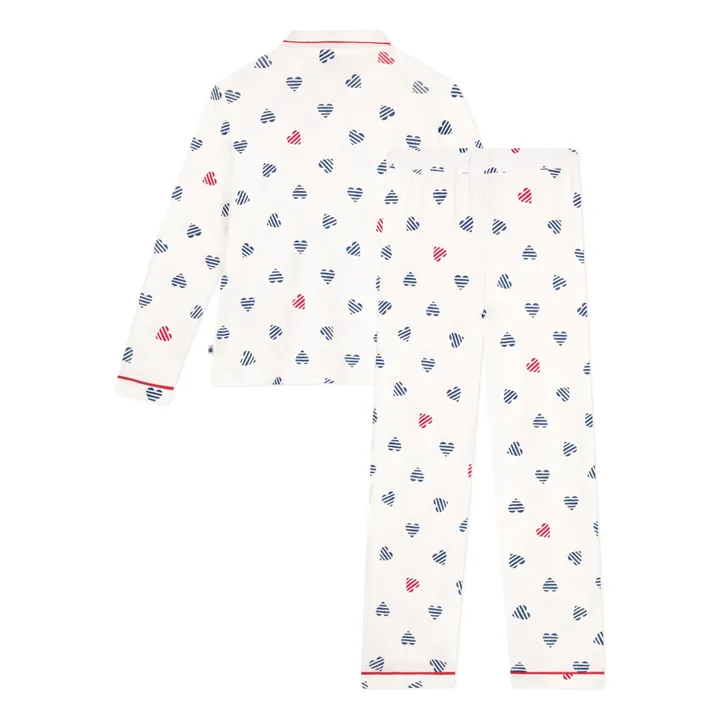 Pyjama Britany Coton Bio | Blanc- Image produit n°2