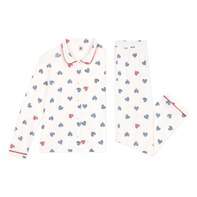 Pijama Britany Algodón Ecológico | Blanco