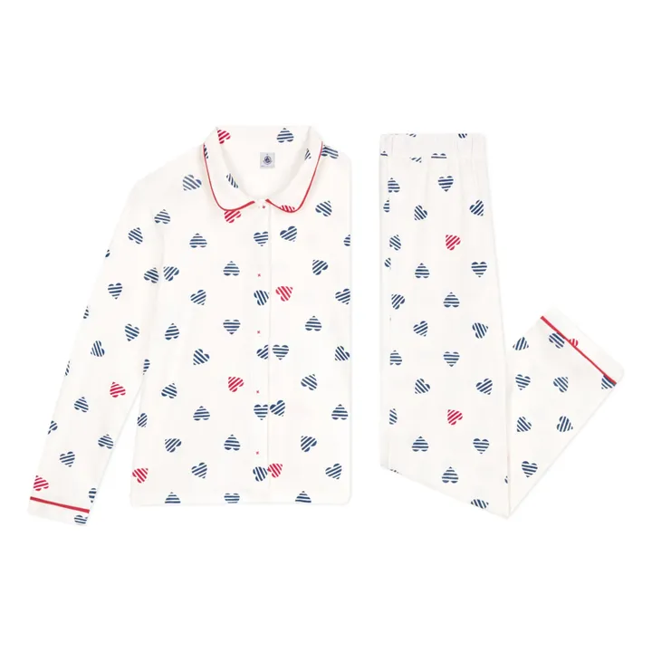 Pyjama Britany Coton Bio | Blanc- Image produit n°3