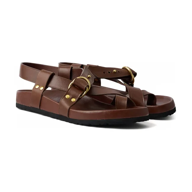Alpha Leather Sandals | Hazel