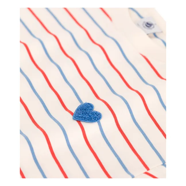 T-Shirt Rayures Jersey Léger Bio | Crème