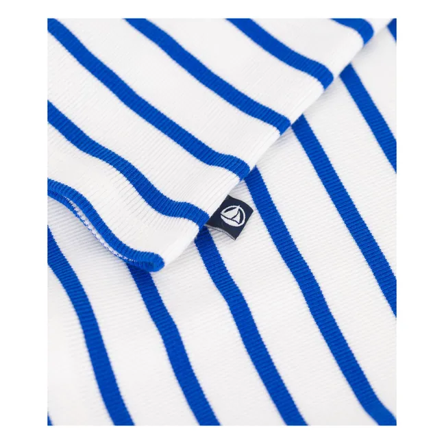 Débardeur Marinière Coton Bio | Bleu