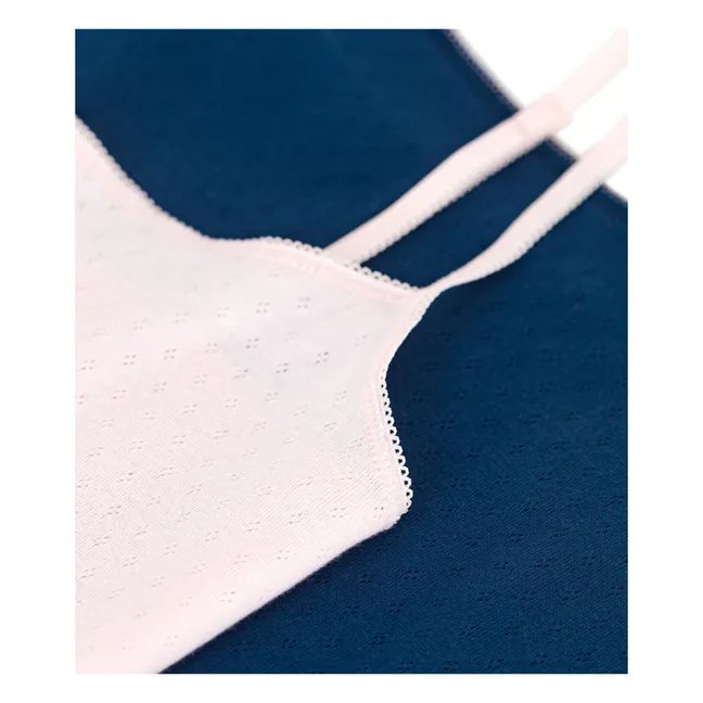 Lot 2 Débardeurs Coton Bio | Rose pâle
