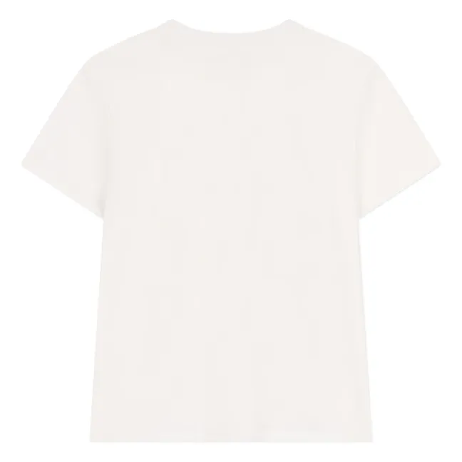 T-Shirt Herz Jersey Leicht Bio | Weiß