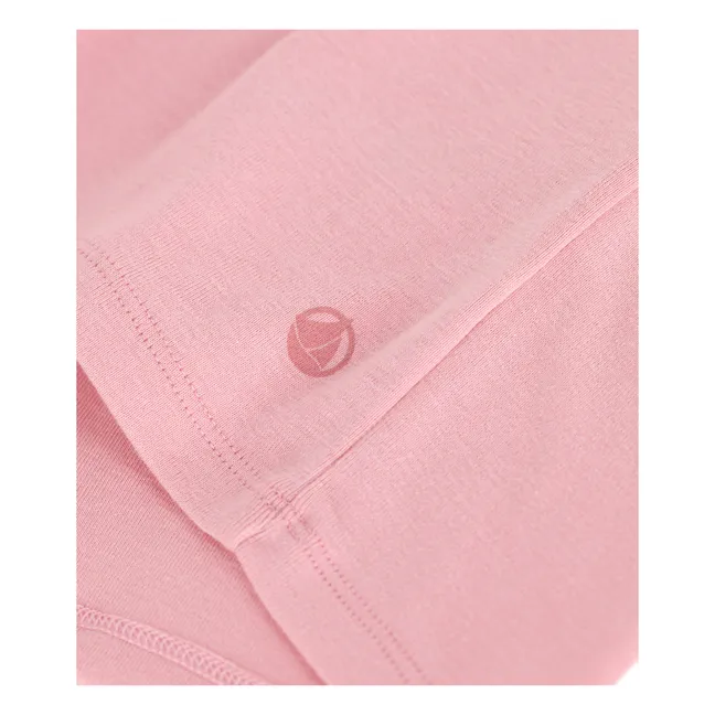 T-Shirt Point Cocotte Coton Bio | Rosa